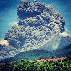 explosive eruption