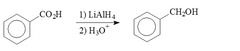 How does LiAlH4 react with benzoic acid?