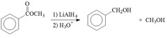 How does LiAlH4 react with methyl benzoate?