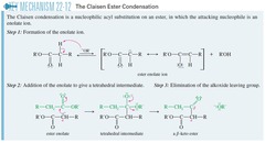 What is the claisen condensation? Draw a mechanism.